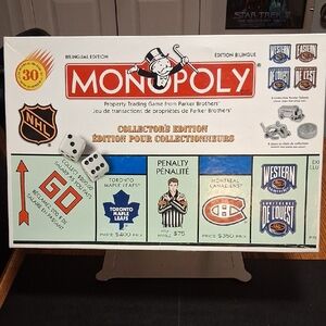 Monopoly NHL Collector's Edition Board Game - White and Red